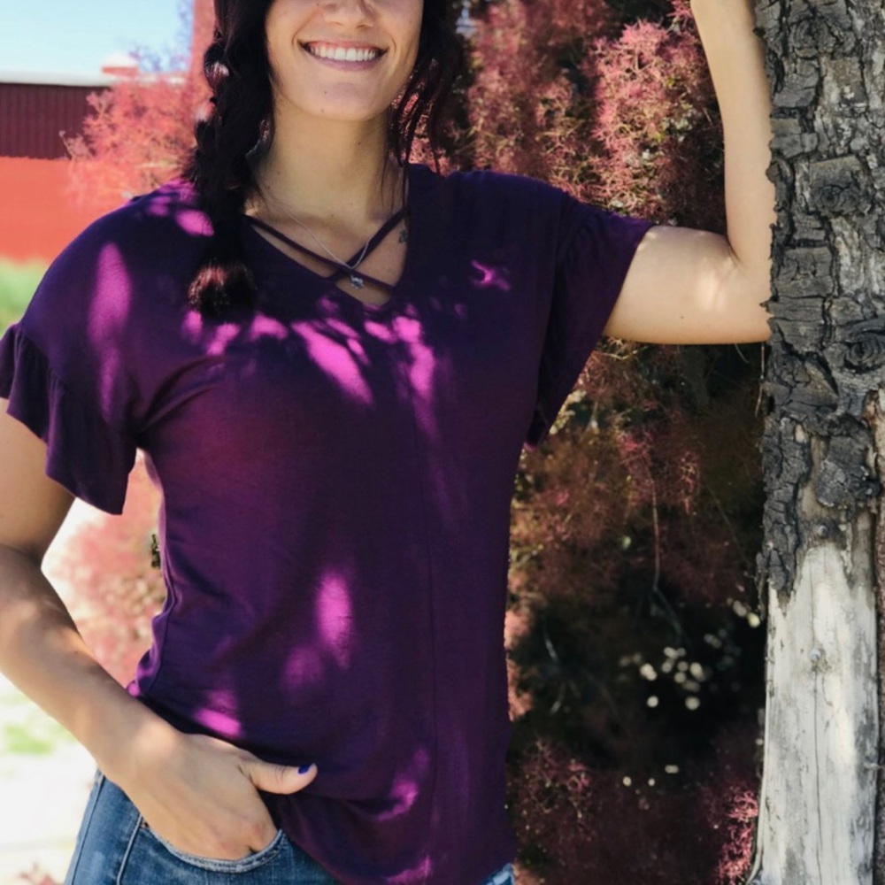 Criss cross t-shirt